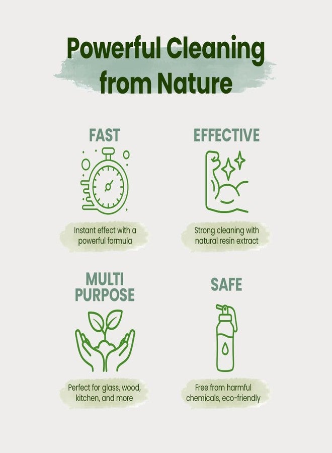 Glint Multi-Purpose Herbal Cleaner, Plant-Based, Eco-Friendly, Stain & Grease Remover, 1000 ml (33.8 fl oz), Safe for Home, Family & Pets, Alcohol-Free, Chemical-Free - Image 3